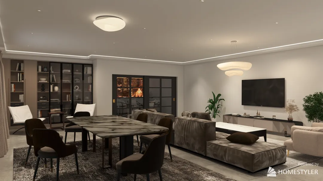 3-Bedroom Apartment 3d design renderings