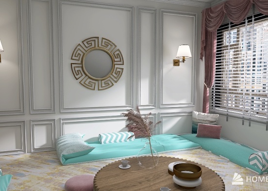 traditional guest room Design Rendering