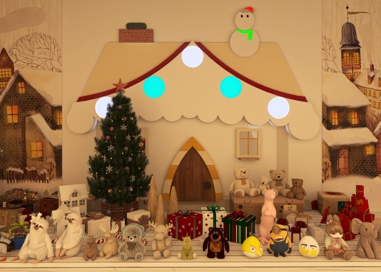 Christmas' wall 🎄🧸🎁☃️ Design Rendering