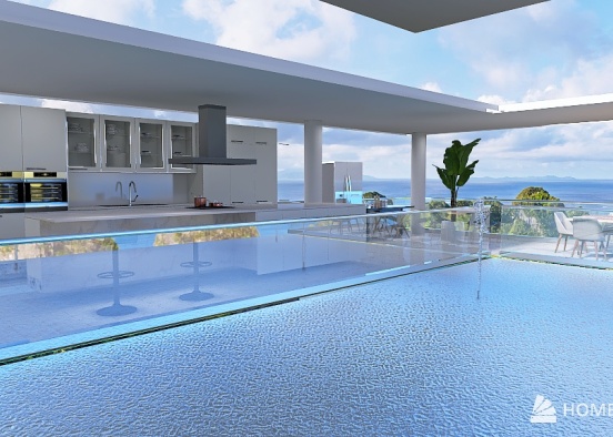 Tropical Luxury House Design Rendering