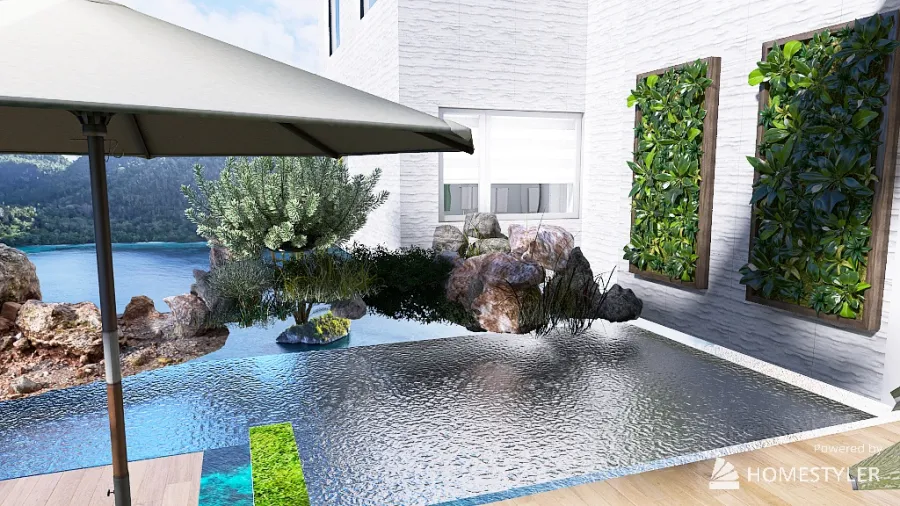 Tropical Luxury House 3d design renderings