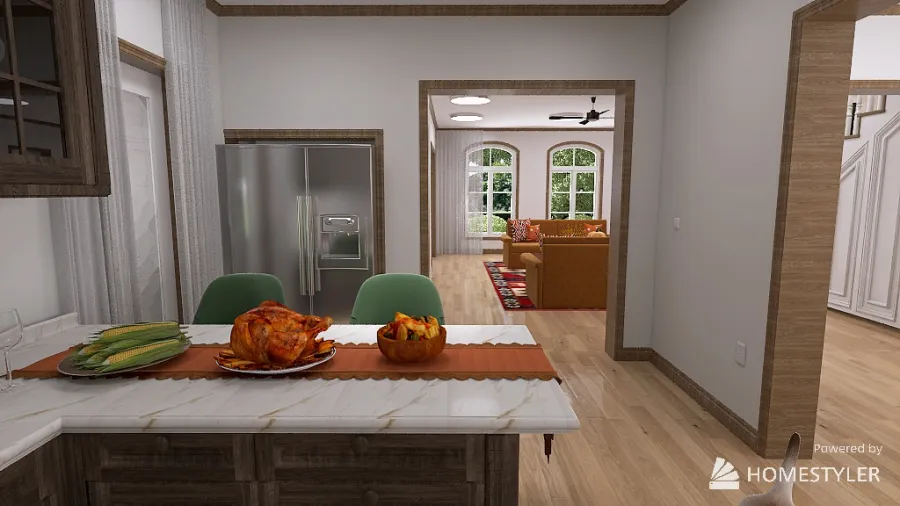 Thanksgiving Home 3d design renderings