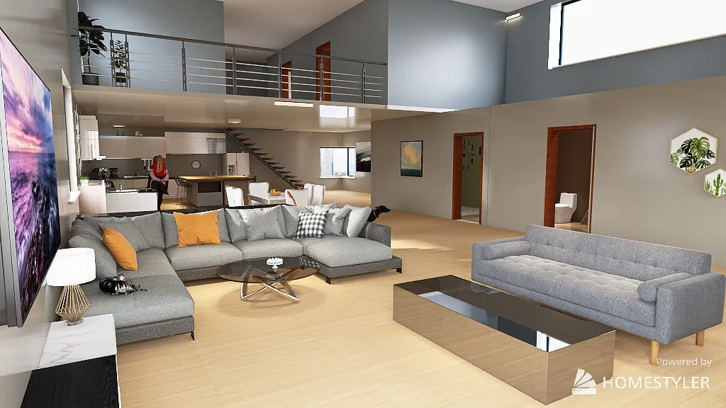 Apartment Suite 3d design renderings