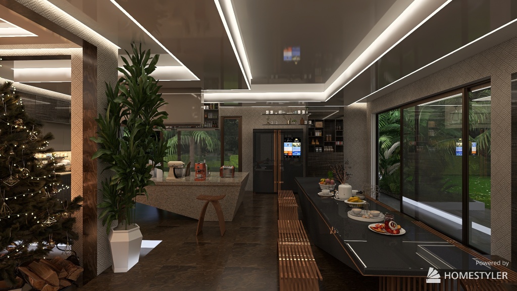villa DESIGUAL 3d design renderings