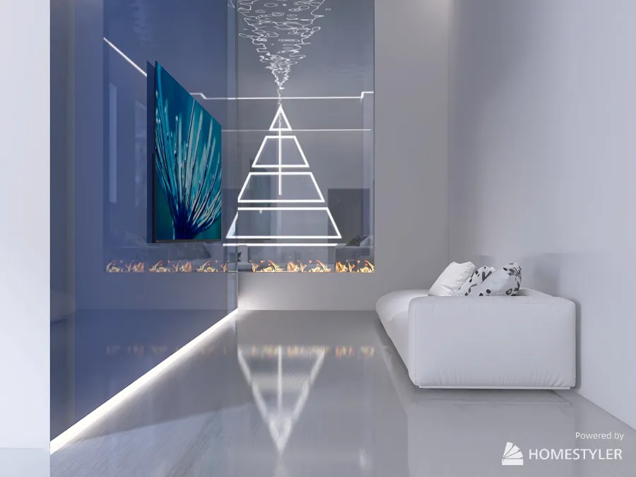 White Christmas 3d design renderings