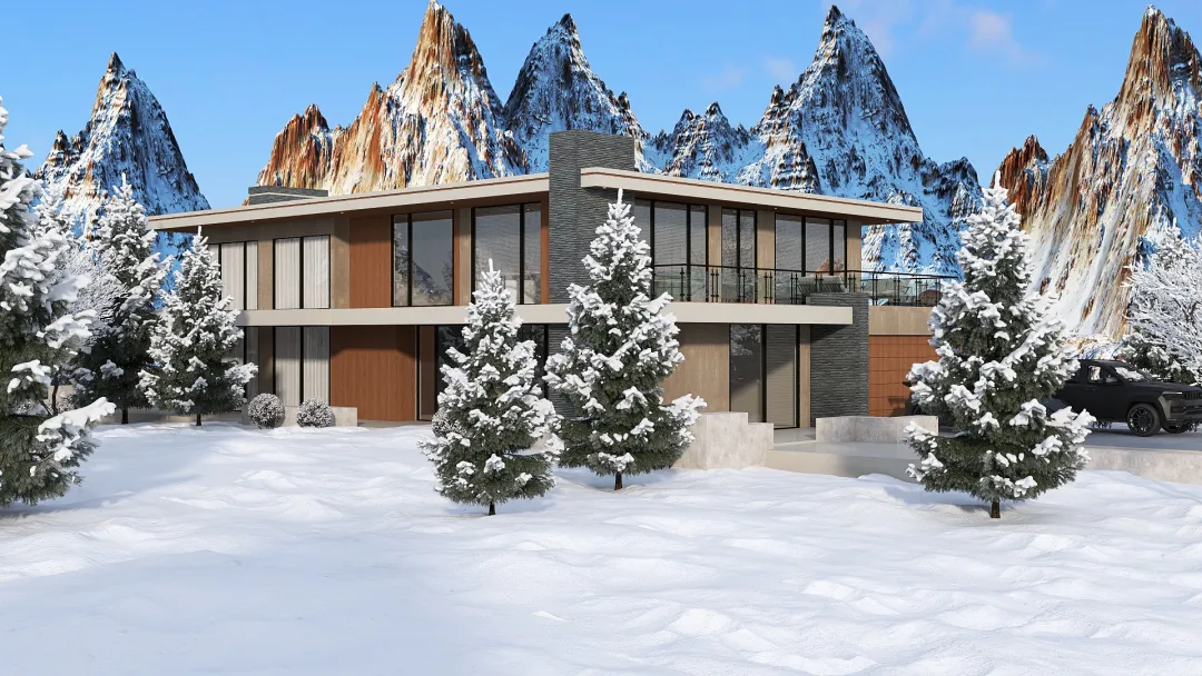 Snowy Escape 23' 3d design renderings