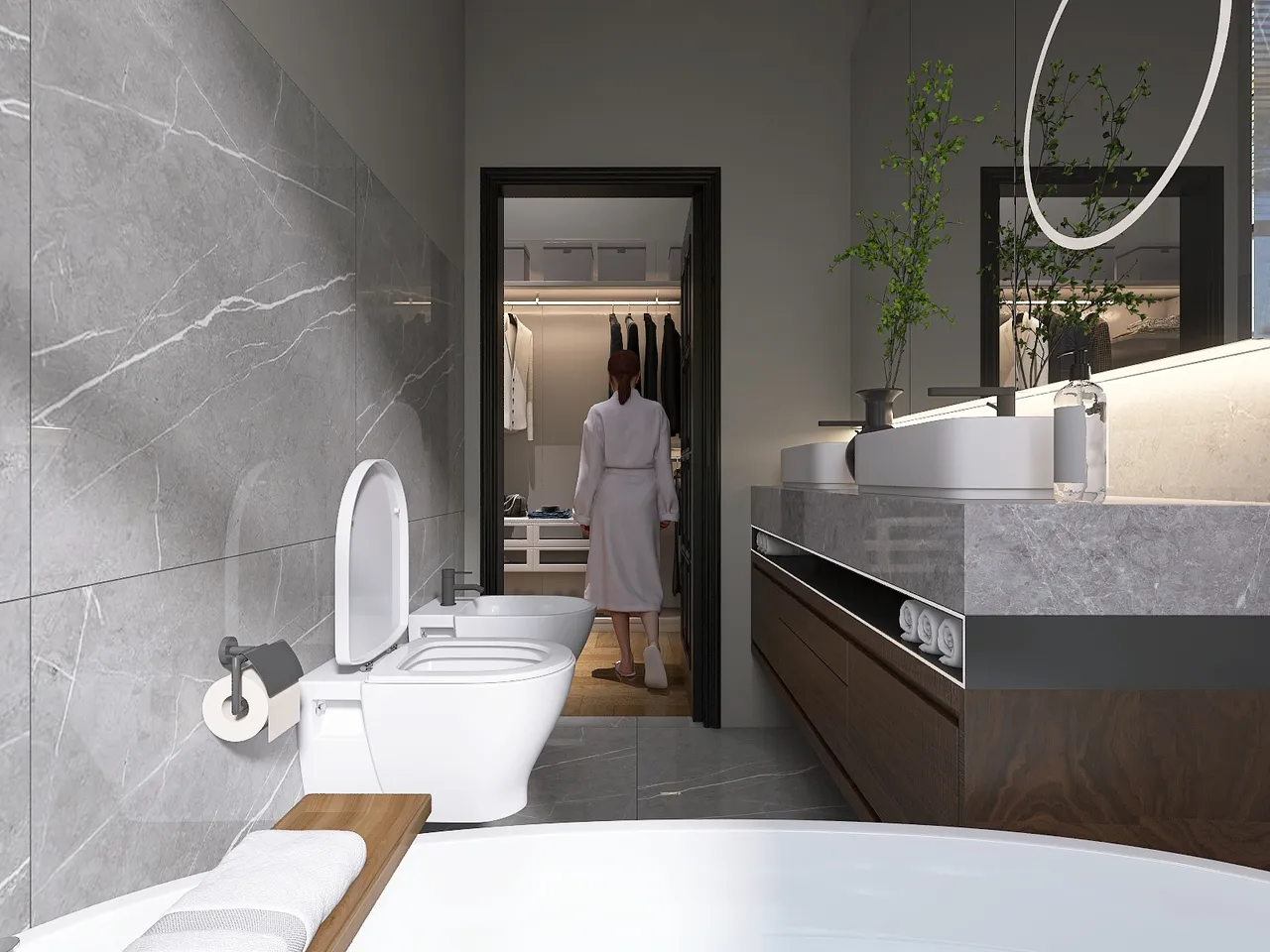 Bathroom 3d design renderings