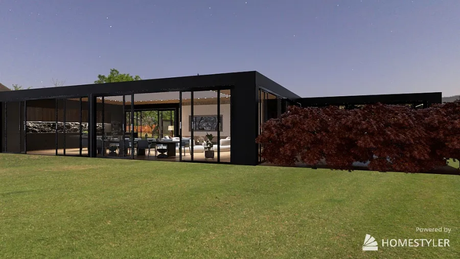Villa en campagne 3d design renderings