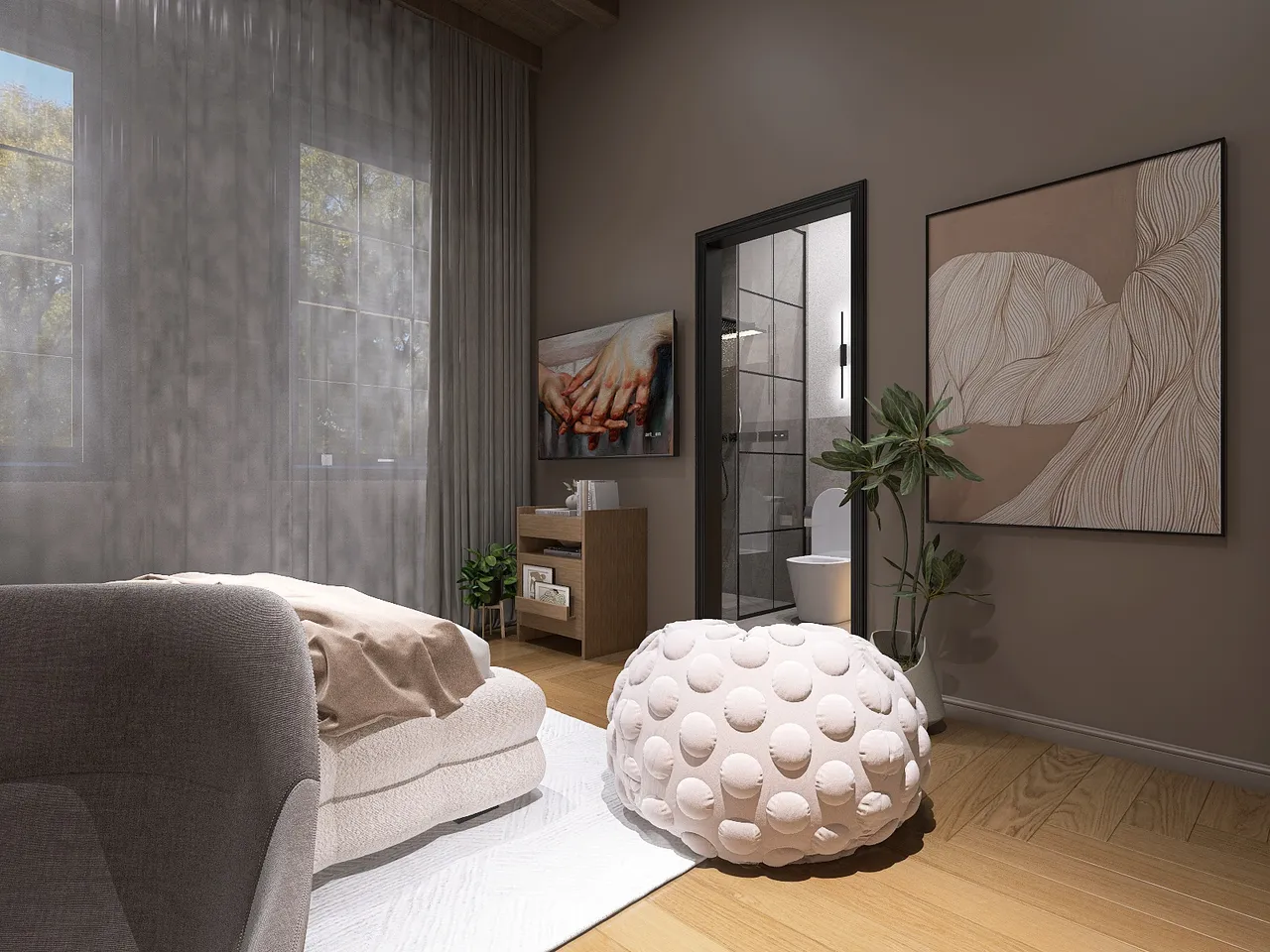 Bedroom 3d design renderings