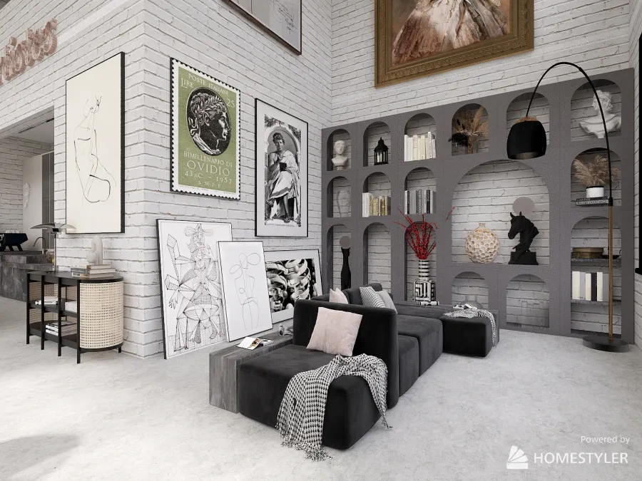 Artist's loft 3d design renderings