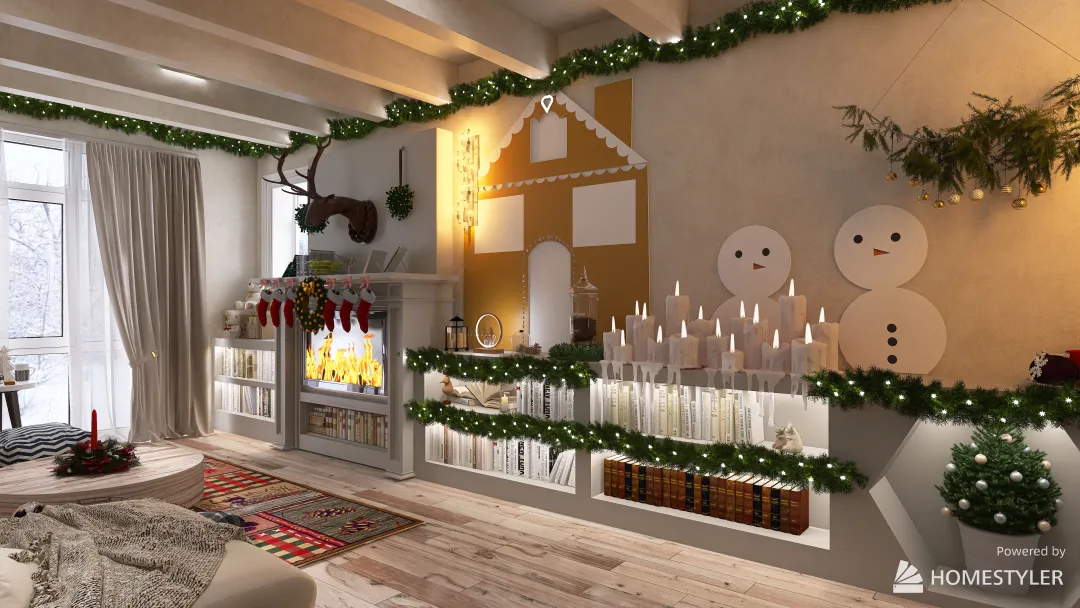 Christmas 3d design renderings