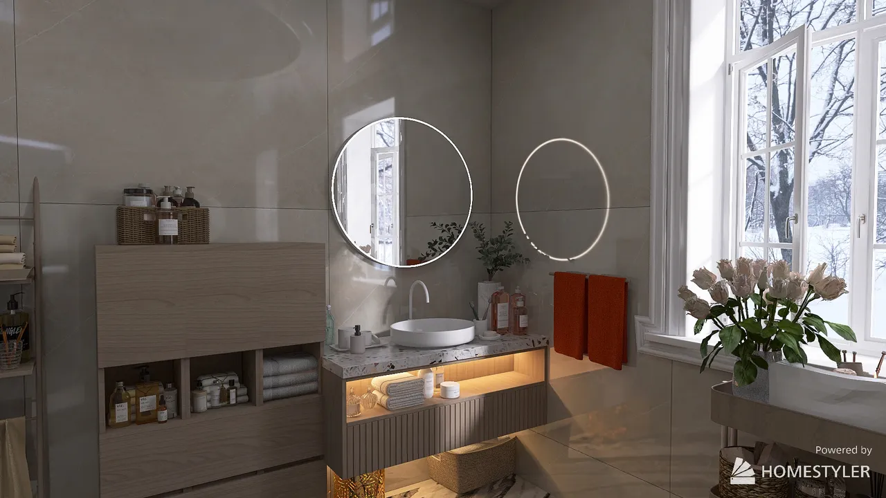 Bathroom 3d design renderings