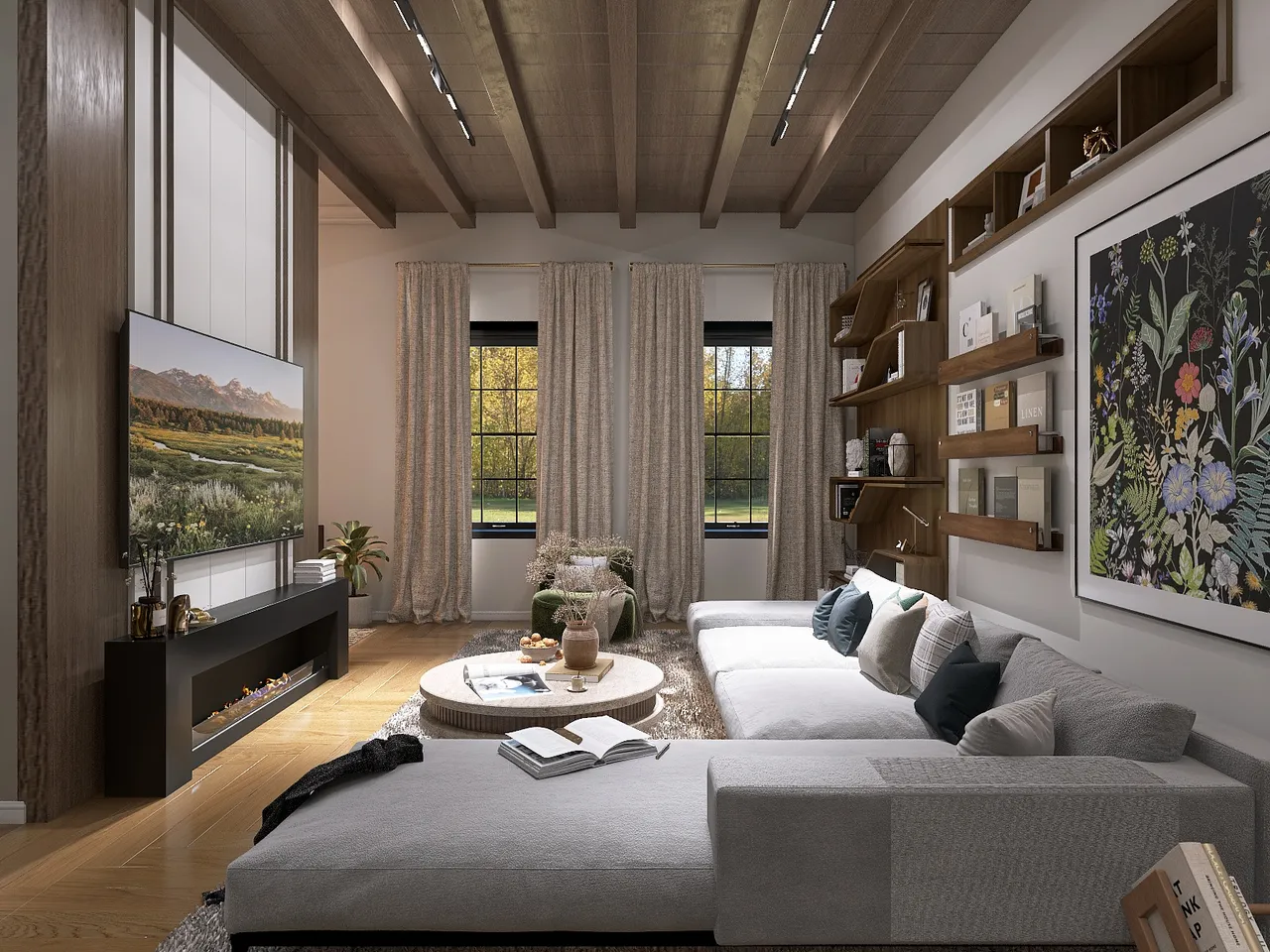 LivingRoom 3d design renderings