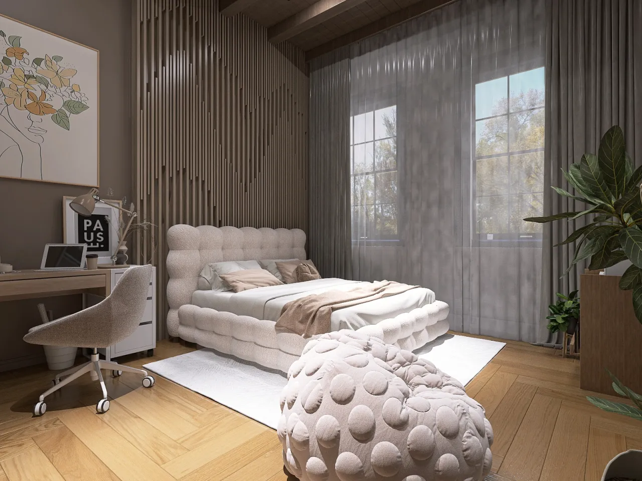 Bedroom 3d design renderings