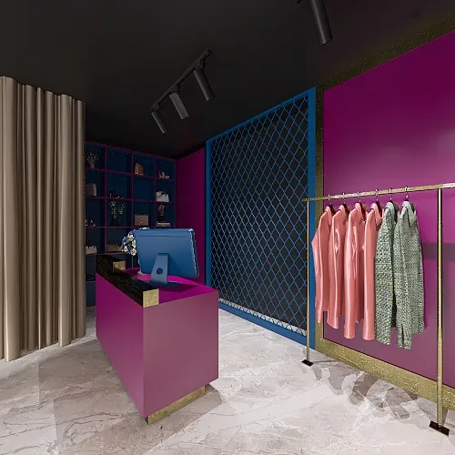 магазин одежды 3d design renderings