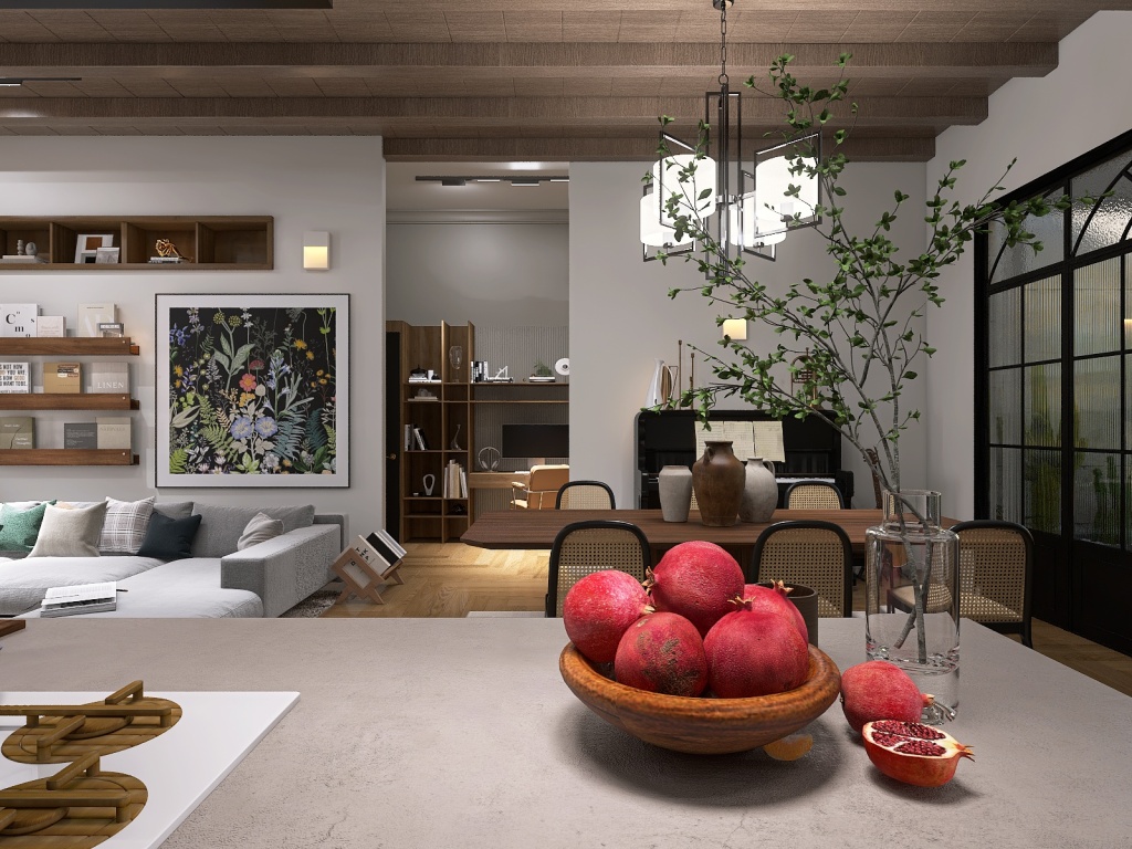 3 Bedroom luxe apartment 3d design renderings