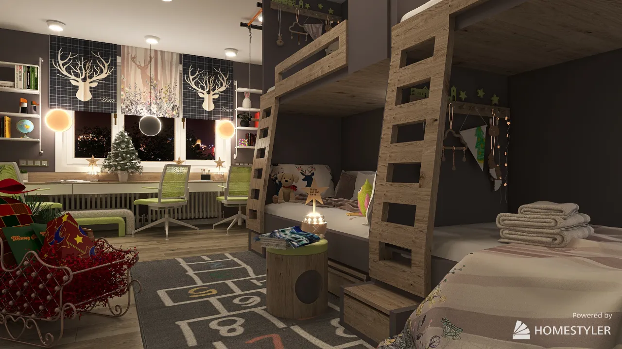 KidsRoom 3d design renderings