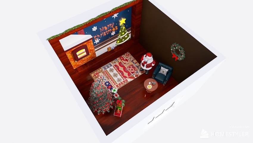 Santa's living room 3d design picture 24.69
