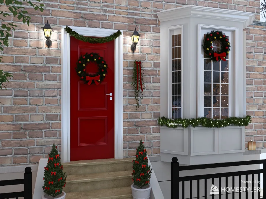 Merry Christmas 3d design renderings