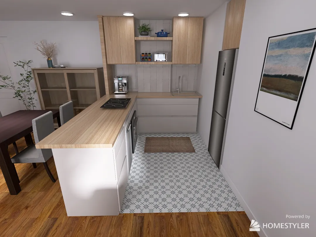 Canvis Nous Kitchen 3d design renderings