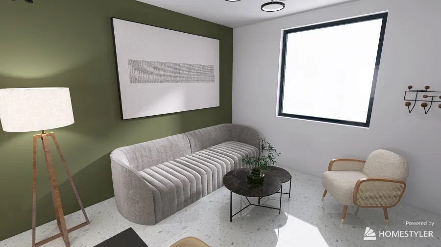 1 Bedroom AirBnb Apartment 3d design renderings