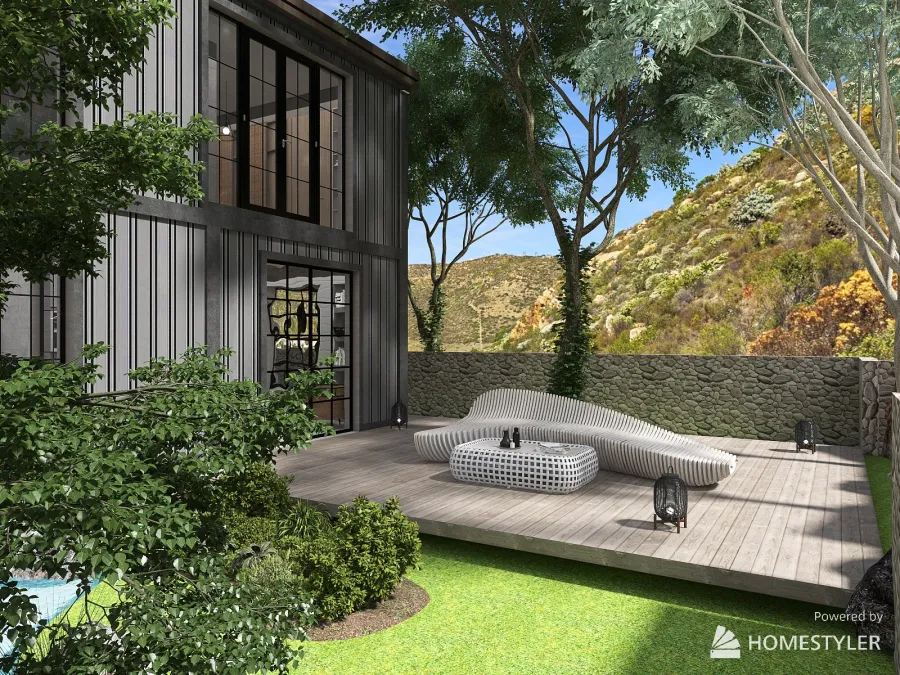 Project: Sustainable Living - Container House 3d design renderings
