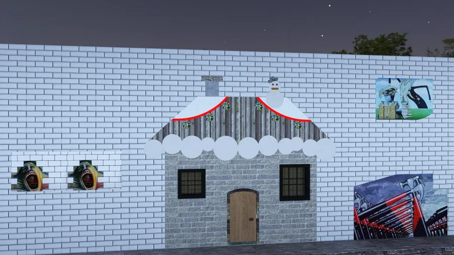 Another brick in the wall 3d design renderings