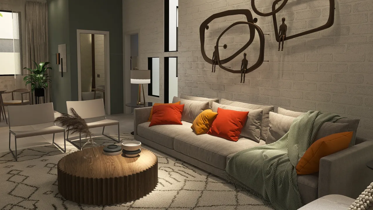 LivingDiningRoom 3d design renderings