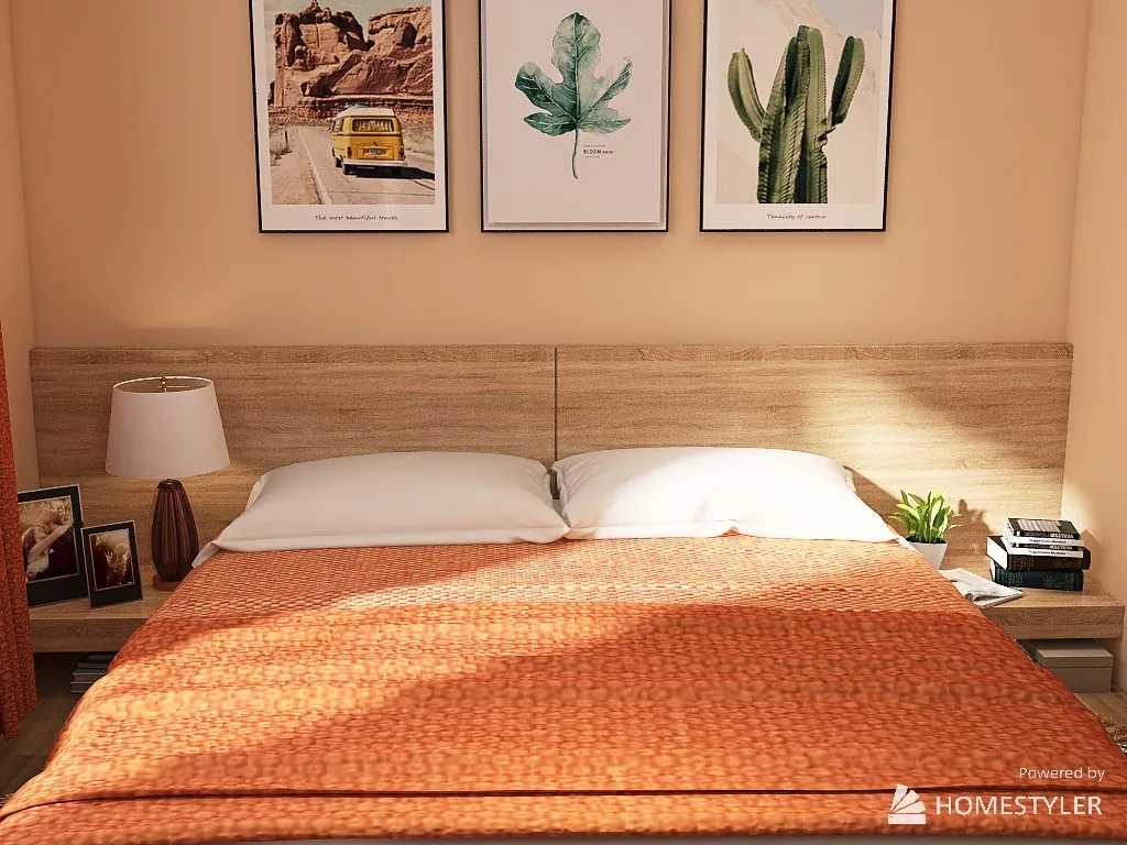 Desertwave Bedroom 3d design renderings