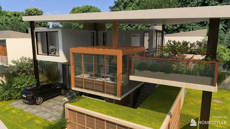 Casa Escher 3d design renderings