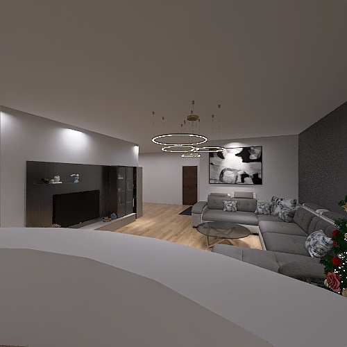 Living Room m Design Rendering