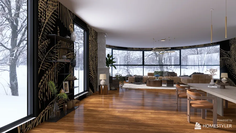 Maison en Laponie 3d design renderings
