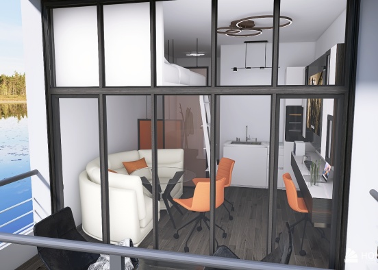 Boundless Bliss - Studio apartment Design Rendering