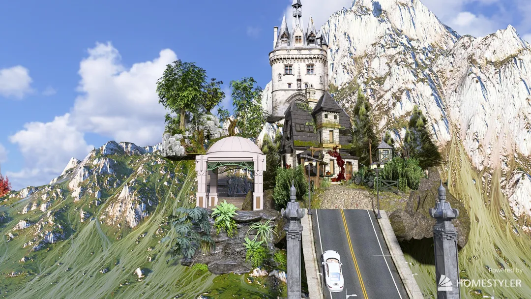 Dream destination- Mountain escape 3d design renderings