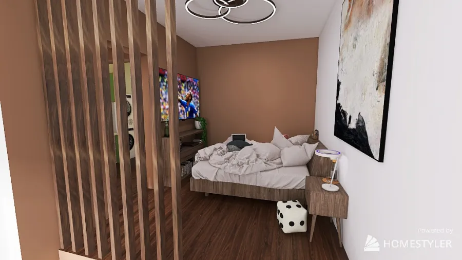 apartment wiht garden 3d design renderings