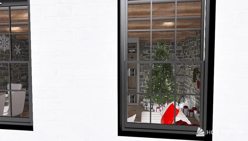 Swedish Christmas wall 3d design picture 77.7