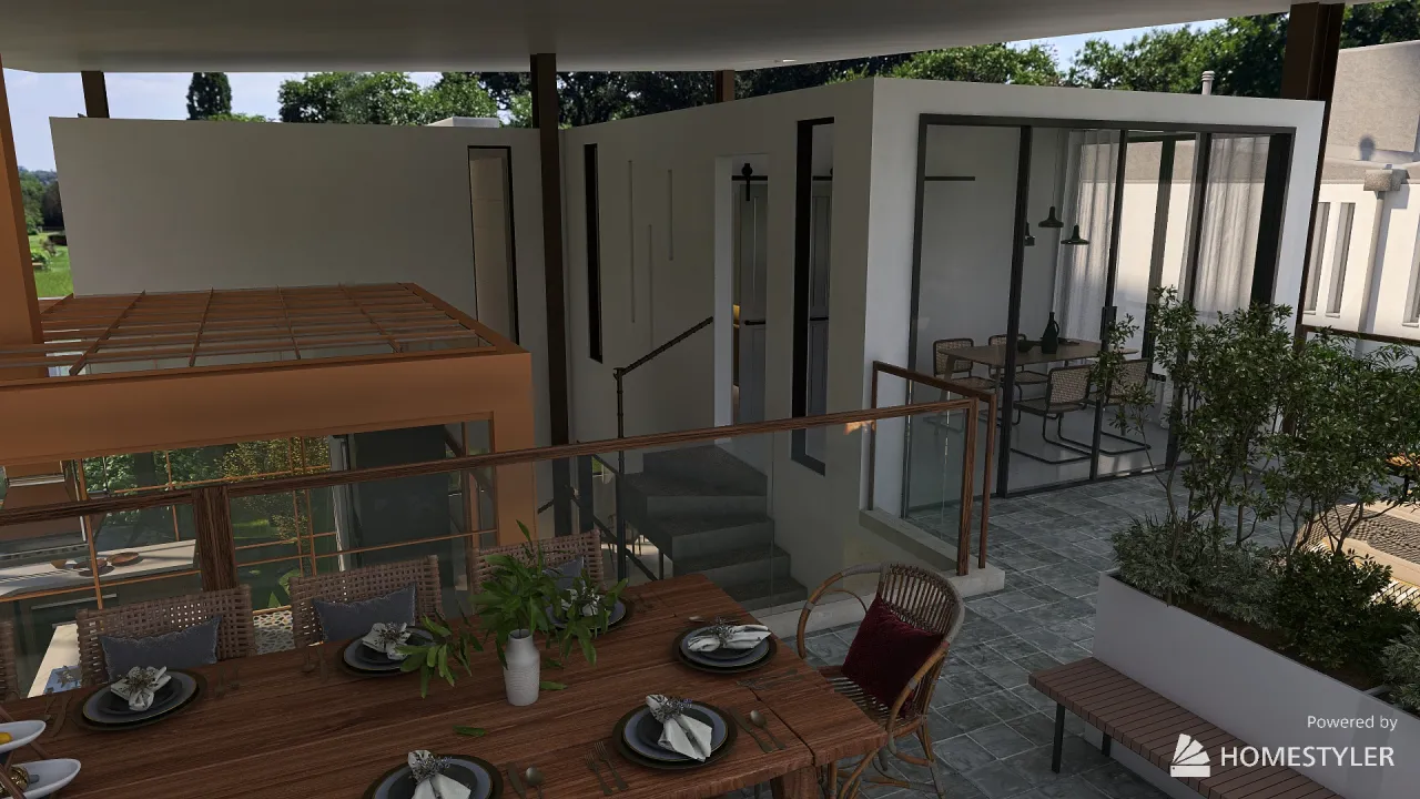 Terrace 3d design renderings