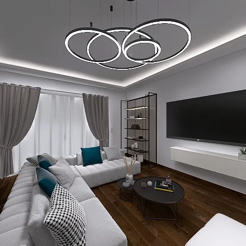 Triplex Modern Apartment 3d design renderings