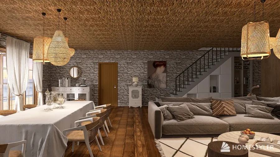 Maison a Cefalù en Sicile 3d design renderings