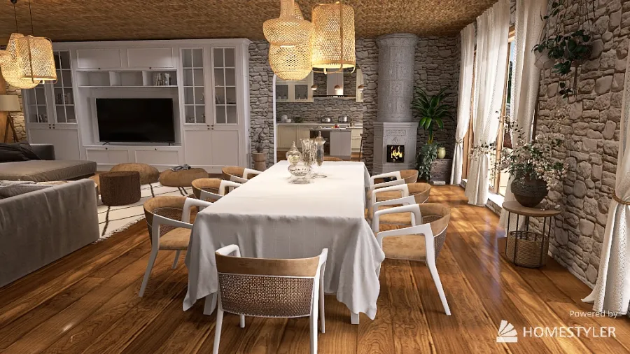 Maison a Cefalù en Sicile 3d design renderings
