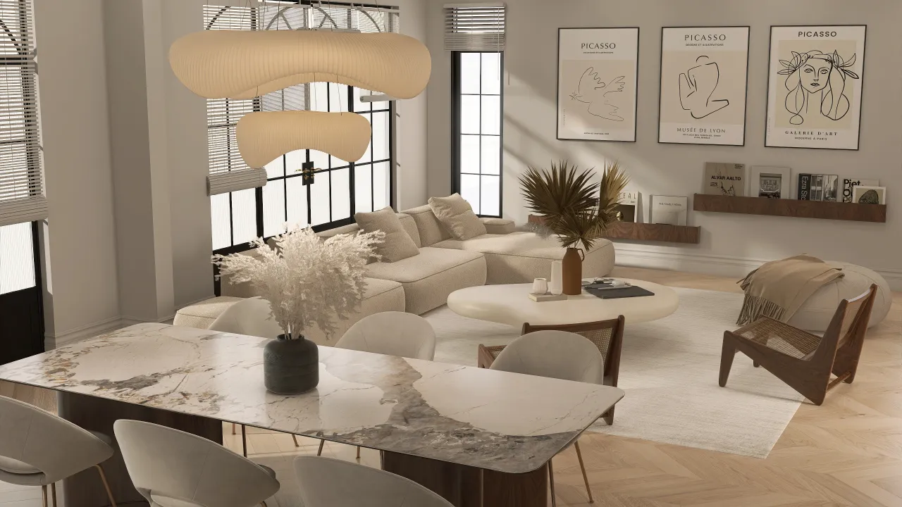 LivingRoom 3d design renderings