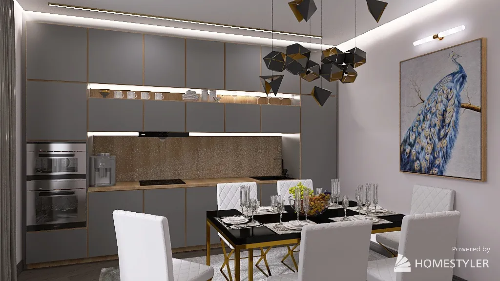 Copy of кухня в современном стиле 3d design renderings