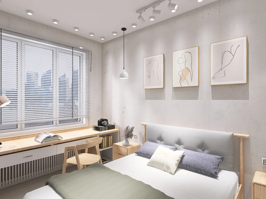 Smal apartment 35.53m2 3d design renderings
