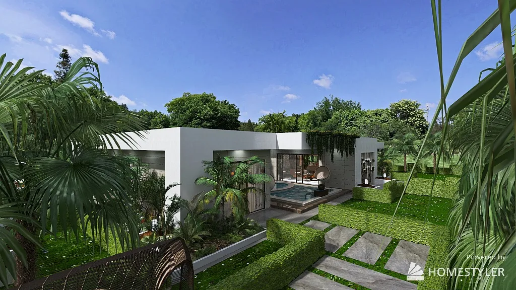 villa DESIGUAL 3d design renderings