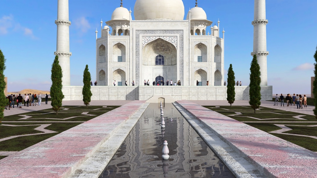 Taj Mahal 3d design renderings