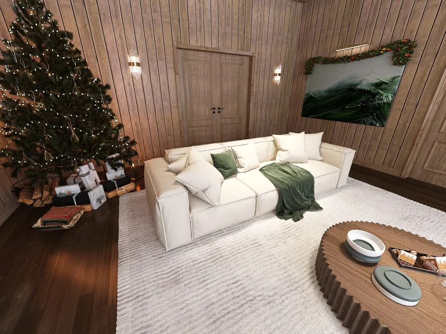 Christmas Cabin 3d design renderings