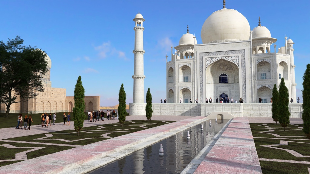 Taj Mahal 3d design renderings