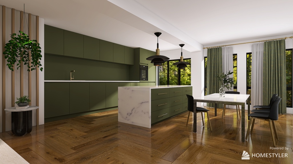 Olive house 3d design renderings