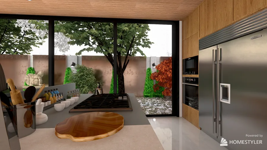 garden house - xmas version 3d design renderings
