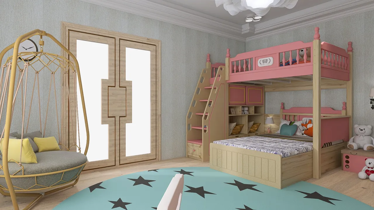 BABY ROOM 3d design renderings